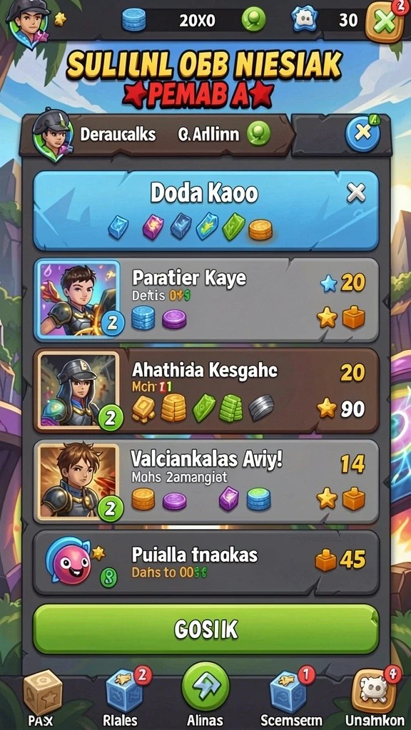 aa62 - Screenshot memperlihatkan tantangan menarik yang dihadapi pemain.