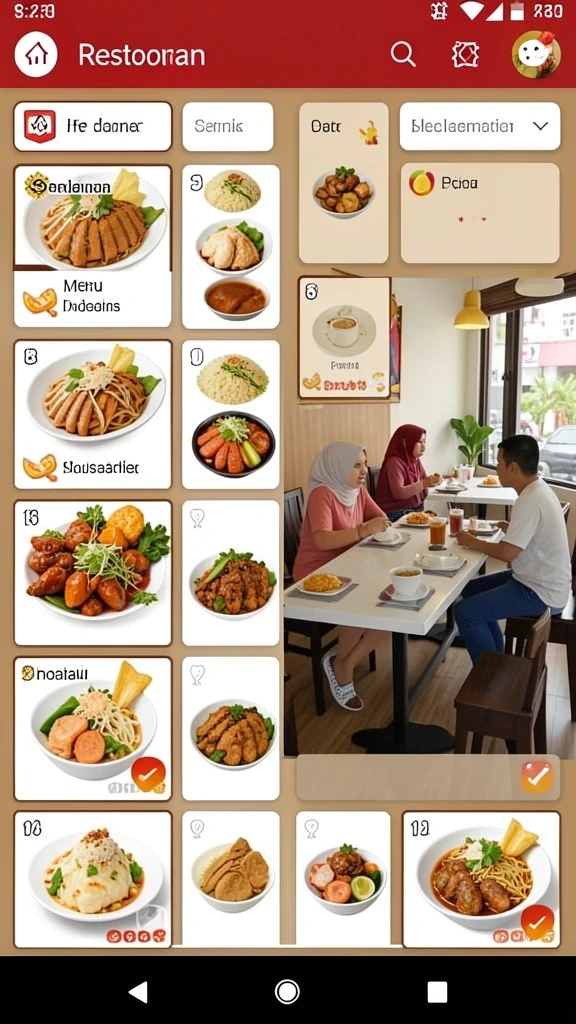 okwin - Tampilan antarmuka yang menarik dan user-friendly.